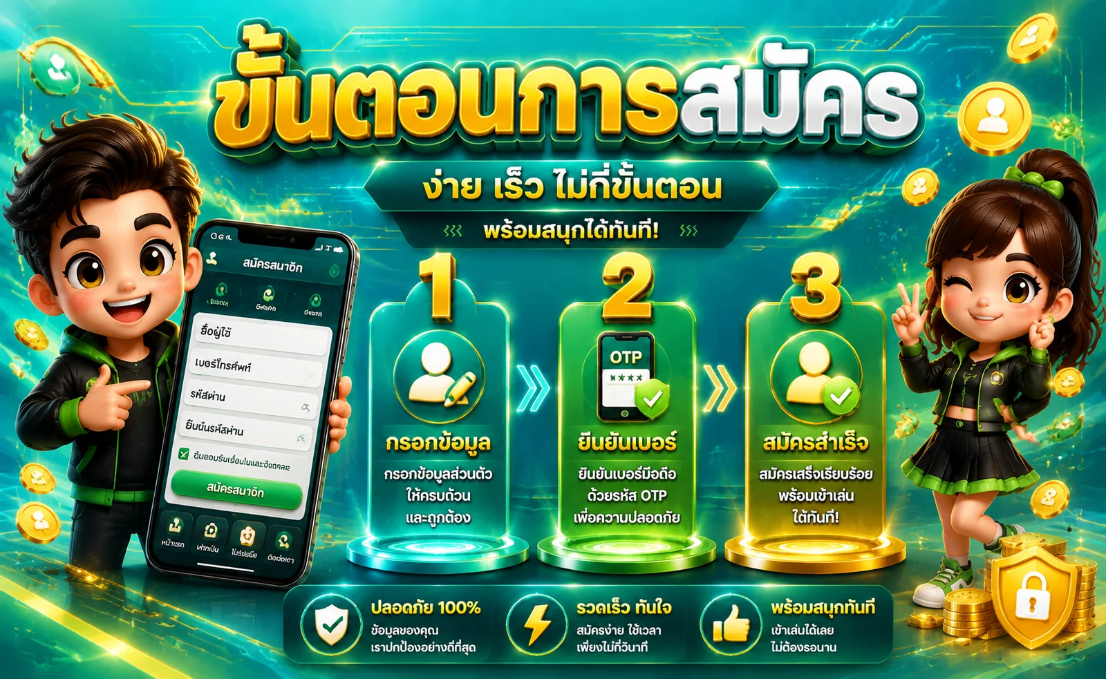ขั้นตอนสมัครสมาชิก MACO24 ผ่านมือถือใน 1 นาที